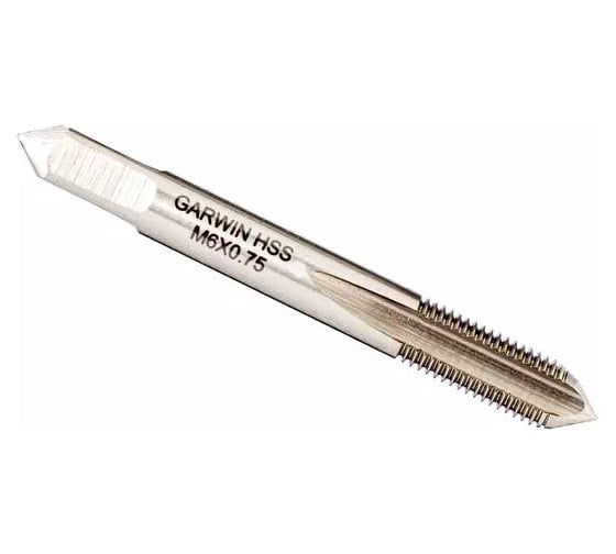 Метчики ручные GARWIN Mf6x0.75, DIN 2181, HSS, 6H, комплект из 2 штук GM-TF060075