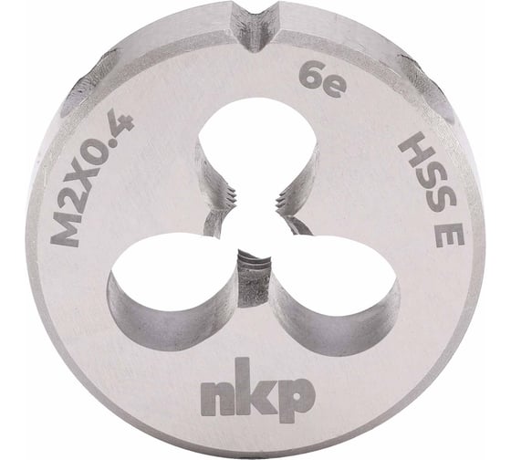 Плашка NKP М2 шаг 0.4мм DINEN22568 HSSE 6e 16х5мм 289020N