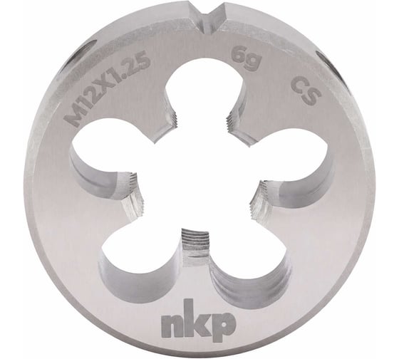 Плашка NKP М12 шаг 1.25мм DINEN22568 115CrV3 6g 38х10мм 210122N