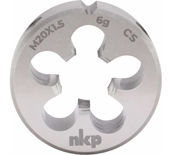 Плашка NKP М20 шаг 1.5мм DINEN22568 115CrV3 6g 45х14мм 210202N