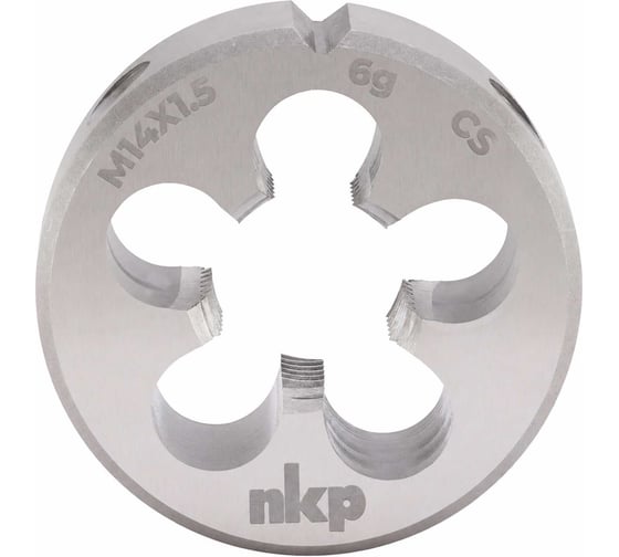 Плашка NKP М14 шаг 1.5мм DINEN22568 115CrV3 6g 38х10мм 210141N