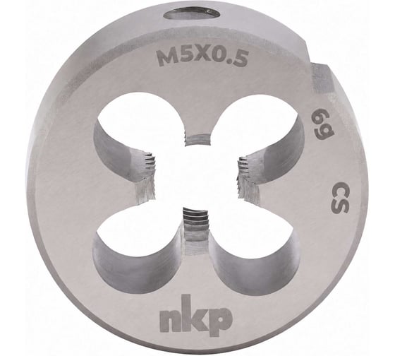 Плашка NKP М5 шаг 0.5мм DINEN22568 115CrV3 6g 20х7мм 210051N