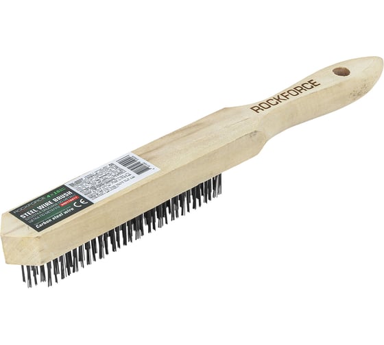 Щетка по металлу ручная Rockforce (4x15рядов) RF-340116217(66221)