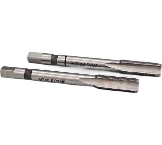 Машинно-ручной метчик TORNERI М 7x0.5 комплект из 2-х штук Р6М5 040710