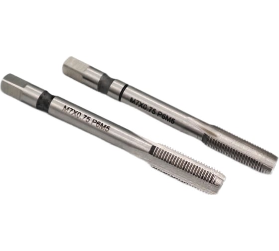 Машинно-ручной метчик TORNERI М 7x0.75 комплект из 2-х штук Р6М5 034443