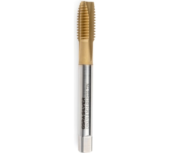 Машинный метчик GSR DIN376 B HSSE-TiN M20 Silver B09005290 1