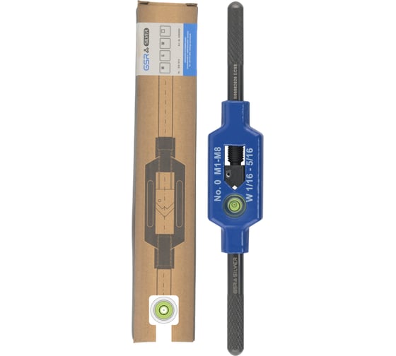 Метчикодержатель GSR DIN 1814 Nr. 0 M 1-8 Silver с уровнем L-130 mm B08802020