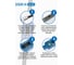 Метчикодержатель DIN 1814 Нр. 0 для резьбы М1-М8 с уровнем INOX стальной GSR Silver B08802020 4