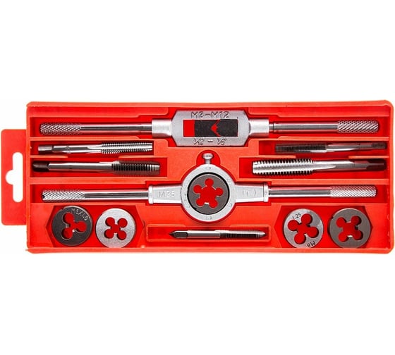 Набор метчиков и плашек Hammer Flex 601-039 12 шт 400856