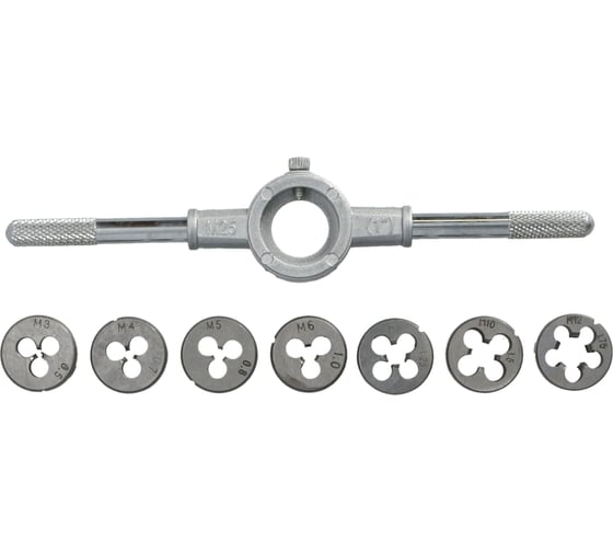 Набор плашек FASTER TOOLS M3-M12 2384