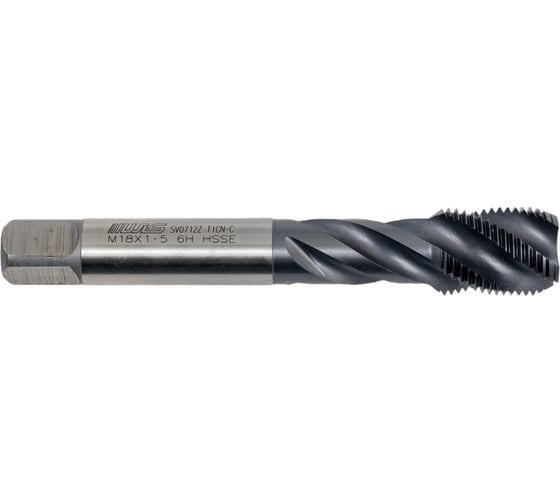 Метчик Partner M18x1.5 HSSE спиральная канавка 38, H6, TiAlN (серия TS01) 317182