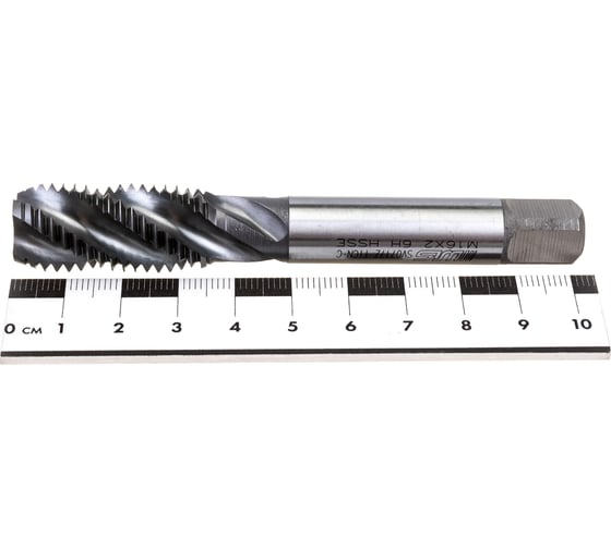 Метчик Partner M16x2 HSSE спиральная канавка 38, H6, TiAlN (серия TS01) 317160