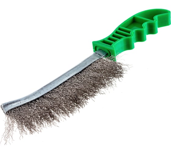 Универсальная ручная щетка крацовка EuroBrush 230x130 ворс гофр. нержавеющая сталь 0,30 EB-XSS1