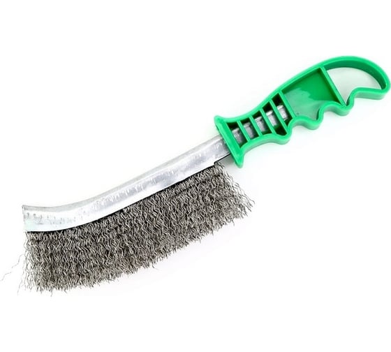 Универсальная ручная щетка крацовка EuroBrush 230x130 ворс гофр. нержавеющая сталь 0,30 EB-XSS1