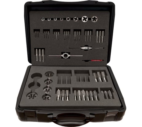 Набор метчиков и плашек Bucovice Tools M24 M3-M24, 115CrV3, 60пр 310240