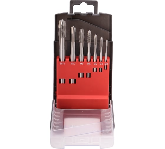 Набор машинных метчиков Bucovice Tools М3-М12, HSSE 7пр 105003
