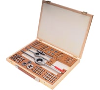 Набор метчиков и плашек Bucovice Tools M3-M12 HSS 34пр 340128