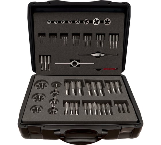 Набор метчиков и плашек Bucovice Tools M30 M3-M30, HSS, 73пр 340300 1