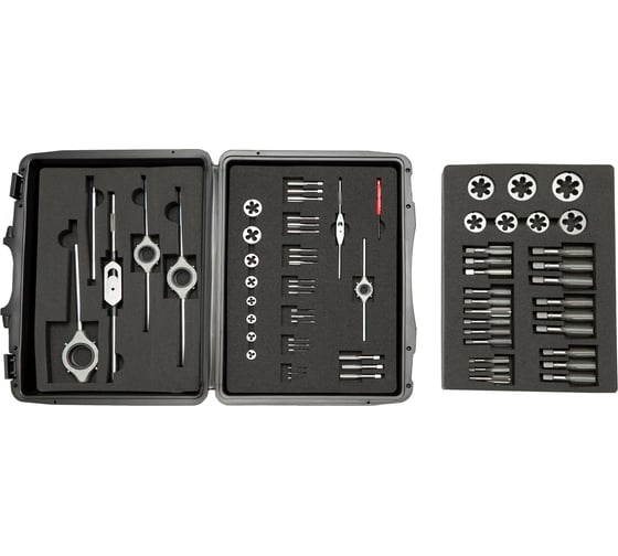 Набор метчиков и плашек Bucovice Tools M30 M3-M30, HSS, 73пр 340300