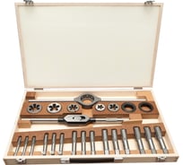 Набор метчиков и плашек Bucovice Tools W2-II BSW 1/2-1.0, 115CrV3, 28пр 311100