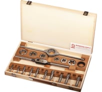 Набор метчиков и плашек Bucovice Tools UNF 1/2-1.0, 115CrV3, 19пр 316200