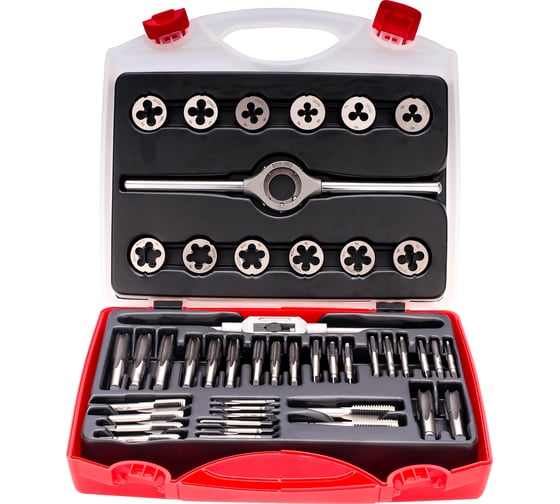 Набор метчиков и плашек Bucovice Tools M1-QS MF8-MF12 115CrV3, 46 предметов 310121