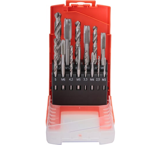 Набор машинных метчиков Bucovice Tools М3-М12 мм HSSE 104003