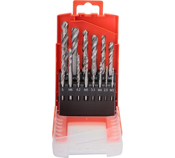 Набор машинных метчиков Bucovice Tools М3-М12 мм HSSE 104004