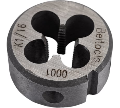 Плашка коническая К1/16 (NPT) 27Н D=25 мм dнар.резьбы=8,4 Beltools ri.127.30