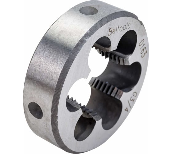 Трубная плашка Beltools G3/4" 14Н диаметр нарезаемой резьбы=26,441 D=55 мм, ri.130.59