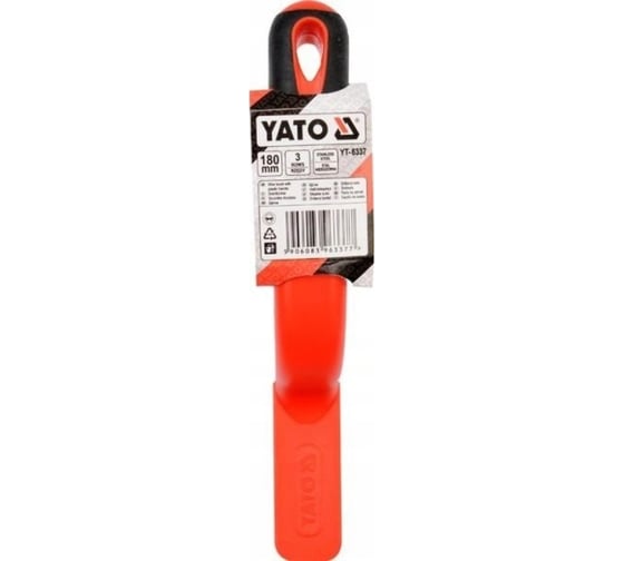 Металлическая щетка YATO 3 ряда, изогнутая пластиковая ручка YT-6337