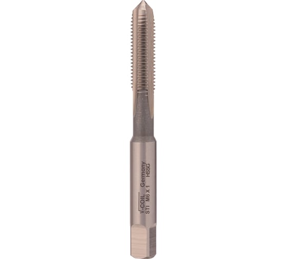 Метчик для вставки VOELKEL STI М6 шаг 1,0 мм HSS-G V03009