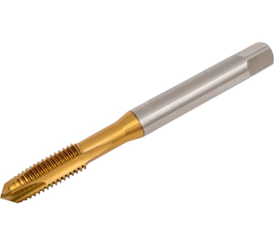Машинный метчик VOELKEL М10 шаг 1,5 мм HSSE-TiN DIN371 V31546
