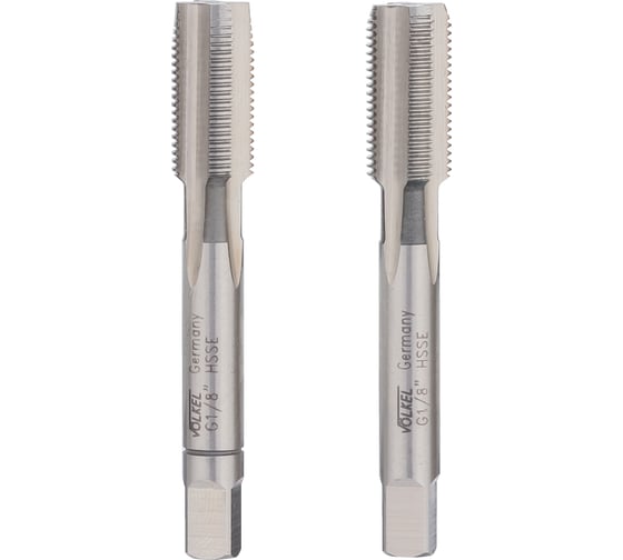 Набор метчиков из 2-х шт. VOELKEL G 1/8 -28 HSSE DIN5157 V55312