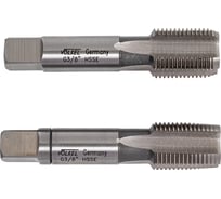 Набор метчиков из 2-х шт. VOELKEL G 3/8 -19 HSSE DIN5157 V55316