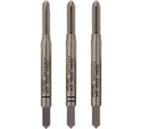 Ручные метчики VOLKEL M3 шаг 0.5мм DIN 352 HSSE комплект из 3 штук V57326