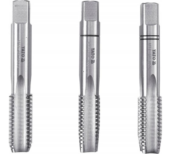 Набор метчиков YATO М18x2,50 HSS М2 3 штуки YT-2942 1
