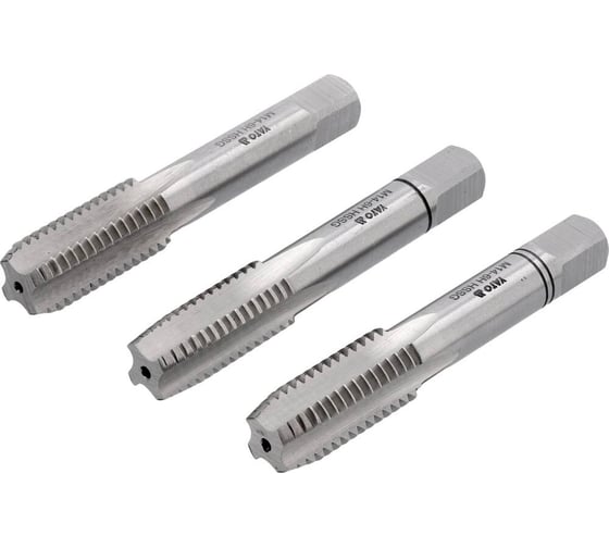 Набор метчиков YATO М14x2,00 HSS М2 3 штуки YT-2940 36392940 092 1