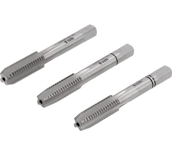 Набор метчиков YATO М8x1,25 HSS М2 3 штуки YT-2935 36392935 092 1