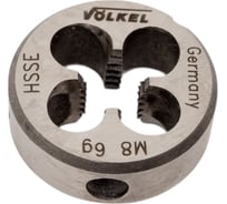Плашка VOLKEL M8x1.25 метрическая HSS-E 57442