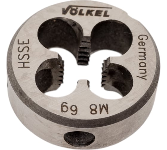Плашка VOLKEL M8x1.25 метрическая HSS-E 57442