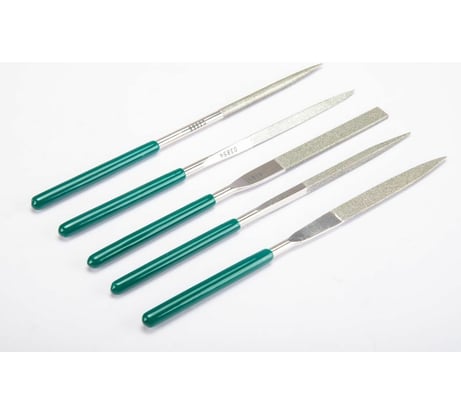 Набор алмазных надфилей Sata 5 предметов, разные виды и сечения, прямые S03850