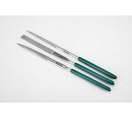 Набор алмазных надфилей Sata 3 предмета, разные виды и сечения, прямые S03860