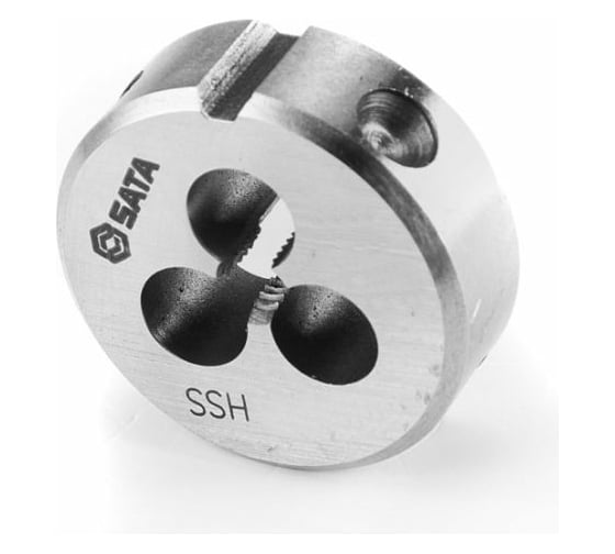 Плашка Sata M6, шаг резьбы 1.0 мм, картон. бл. 50906