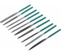 Набор надфилей Sata 10 предметов, разные виды и сечения, прямые 03803