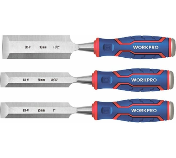 Набор стамесок-долот WORKPRO 3шт. WP201301
