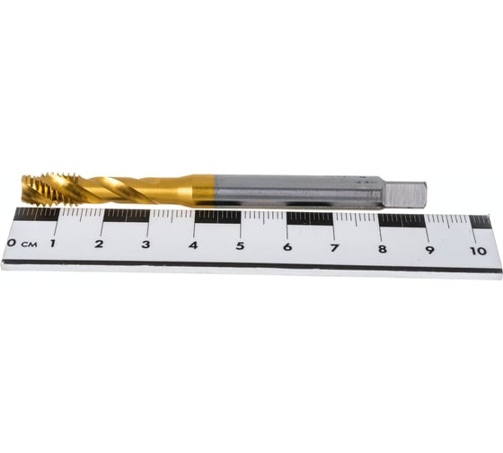 Метчик Partner M8х1.25 HSSE, DIN371, спиральная канавка, Н6, TiN 315080