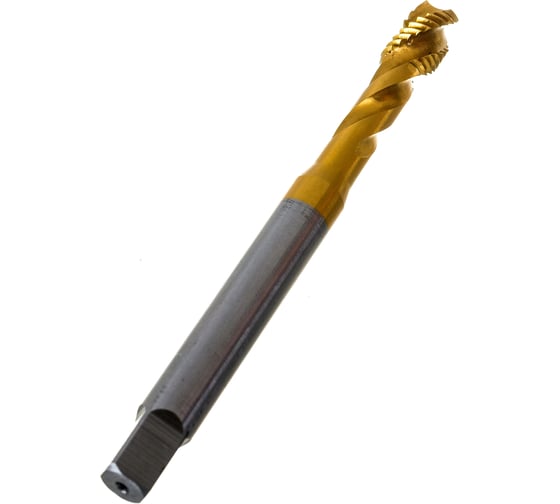 Метчик Partner M8х1.25 HSSE, DIN371, спиральная канавка, Н6, TiN 315080