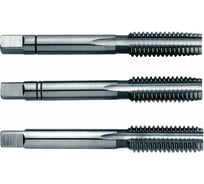 Набор ручных метчиков ZIRA No 1000E HSS-E DIN 352, M16x2.0, №1, №2, №3, 3 предмета ZI-100236
