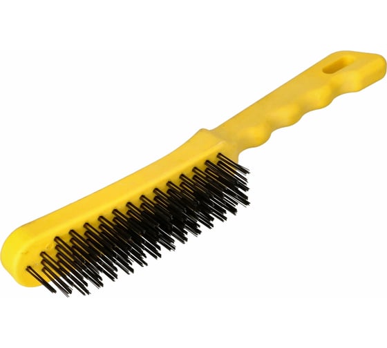 Ручная щетка FASTER TOOLS пластик, сталь, 6 рядов, 125x35 1864